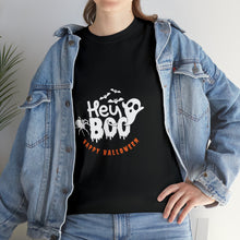 Load image into Gallery viewer, Halloween  Hey Boo Tshirt