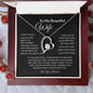 To My Beautiful Wife Forever Love Necklace