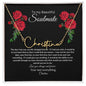 To My Soulmate Signature Name Necklace