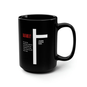 Galatians Black Mug, 15oz