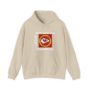 SUPER BOWL LVIII KC CHAMPS Unisex Heavy Blend™ Hooded Sweatshirt