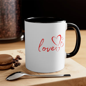 Love Accent Coffee Mug, 11oz