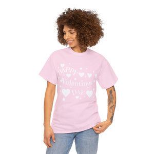 Happy Valentines Day Unisex Heavy Cotton Tee