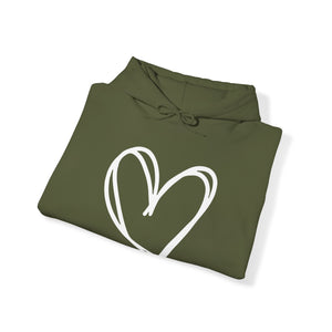 Heart Unisex Heavy Blend™ Hooded Sweatshirt