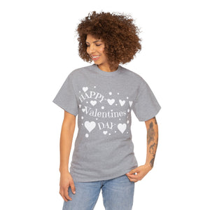 Happy Valentines Day Unisex Heavy Cotton Tee