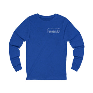 J112 Unisex Jersey Long Sleeve Tee