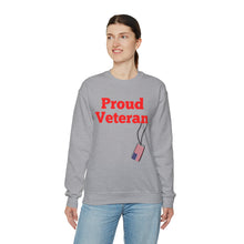 Load image into Gallery viewer, Proud Veteran Crewneck Sweatshirt