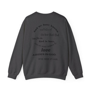Abides in Love Unisex Heavy Blend™ Crewneck Sweatshirt