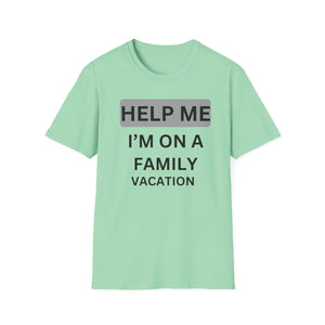 Help Me Vacation Unisex Softstyle T-Shirt