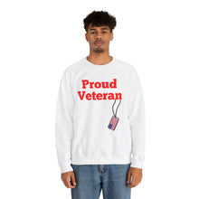 Load image into Gallery viewer, Proud Veteran Crewneck Sweatshirt