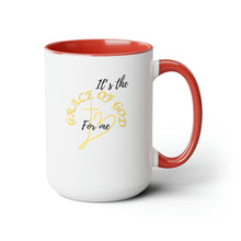 Load image into Gallery viewer, Grace of God Two-Tone Coffee Mugs, 15oz