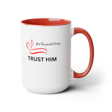 Load image into Gallery viewer, Trust Him Two-Tone Coffee Mugs, 15oz