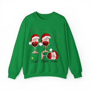 Drink, Drank, Drunk Ugly Christmas Sweater