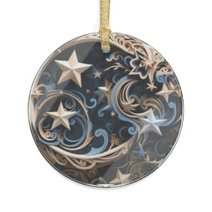 Christmas Ornament -3D Moon and Stars Acrylic Ornaments