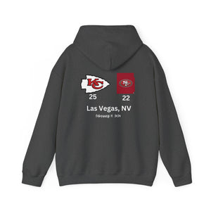 SUPER BOWL LVIII KC CHAMPS Unisex Heavy Blend™ Hooded Sweatshirt