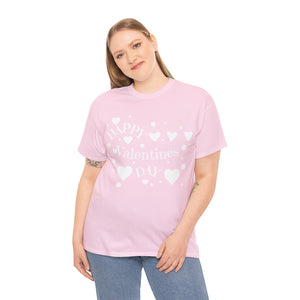 Happy Valentines Day Unisex Heavy Cotton Tee