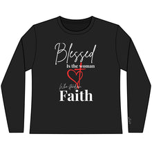 Load image into Gallery viewer, Blessed Woman Faith Long Sleeve Tee
