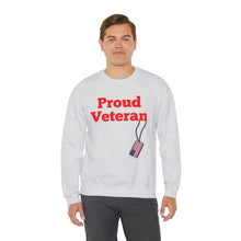 Load image into Gallery viewer, Proud Veteran Crewneck Sweatshirt