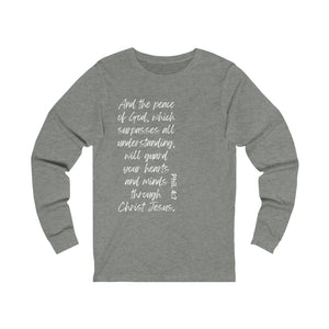 The Peace of God Unisex Jersey Long Sleeve Tee