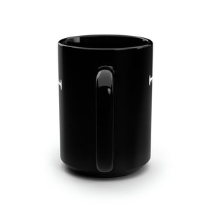 Nail Cross Black Mug, 15oz