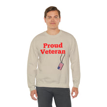 Load image into Gallery viewer, Proud Veteran Crewneck Sweatshirt