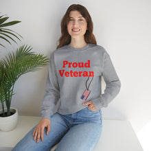 Load image into Gallery viewer, Proud Veteran Crewneck Sweatshirt