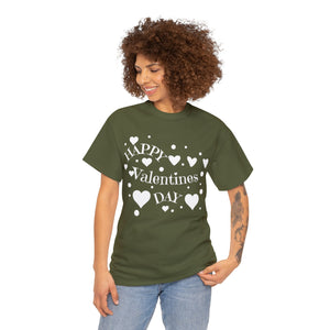 Happy Valentines Day Unisex Heavy Cotton Tee