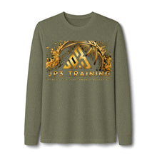 Load image into Gallery viewer, JPS Training Long Sleeve Tee — Gold Crest Fitness Logo