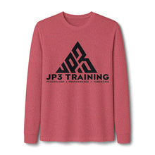 Load image into Gallery viewer, JP3 Training Long Sleeve Tee — Athletic Workout Shirt with Black  Logo