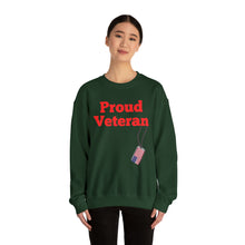 Load image into Gallery viewer, Proud Veteran Crewneck Sweatshirt