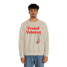 Load image into Gallery viewer, Proud Veteran Crewneck Sweatshirt