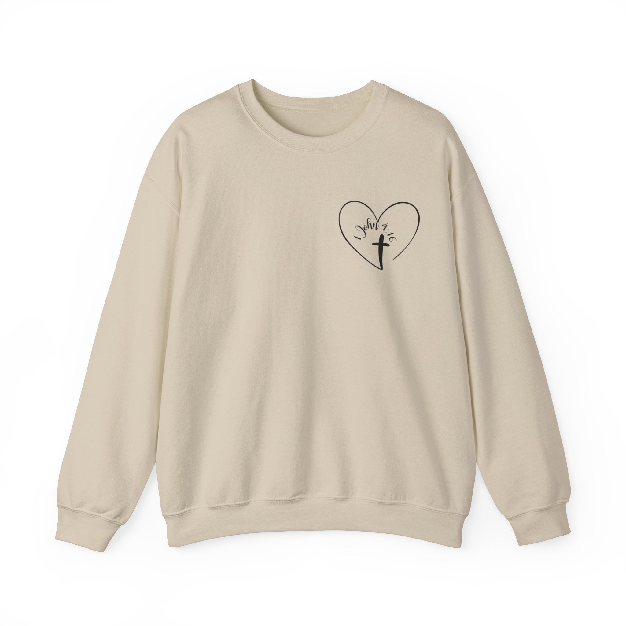 Abides in Love Unisex Heavy Blend™ Crewneck Sweatshirt