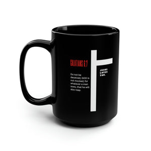 Galatians Black Mug, 15oz