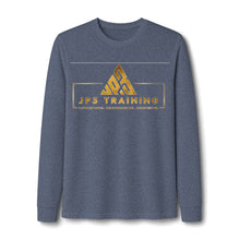 Load image into Gallery viewer, JP3 Training Long Sleeve Tee — Gold Logo Athletic Shirt