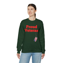 Load image into Gallery viewer, Proud Veteran Crewneck Sweatshirt