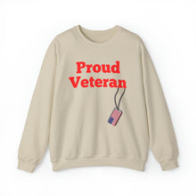 Load image into Gallery viewer, Proud Veteran Crewneck Sweatshirt