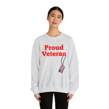 Load image into Gallery viewer, Proud Veteran Crewneck Sweatshirt