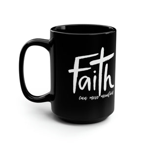 Faith Black Mug, 15oz