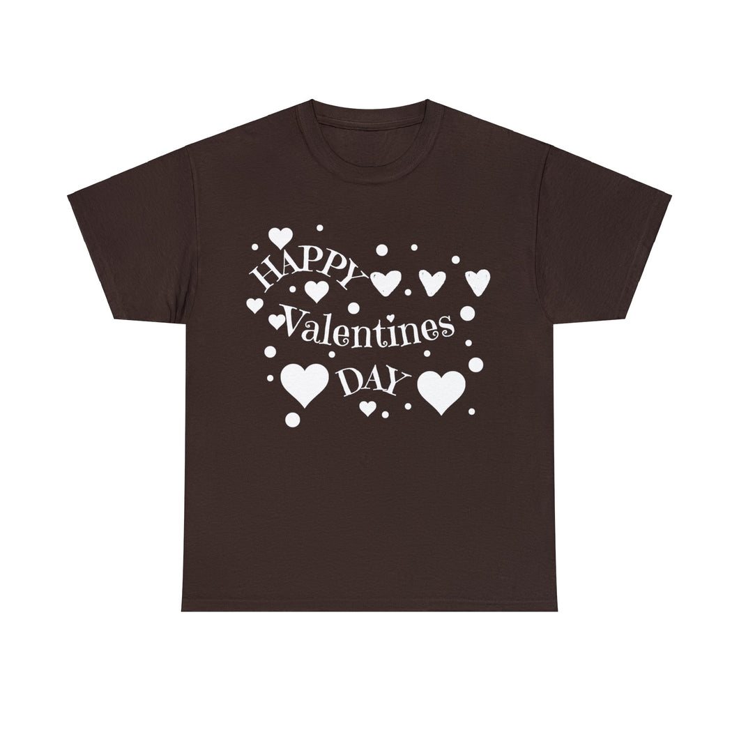 Happy Valentines Day Unisex Heavy Cotton Tee