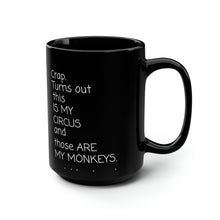 Load image into Gallery viewer, Crap. Black Mug, 15oz