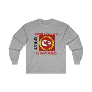 3PEAT SUPER BOWL Unisex Ultra Cotton Long Sleeve Tee