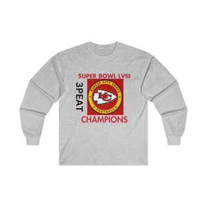 3PEAT SUPER BOWL Unisex Ultra Cotton Long Sleeve Tee