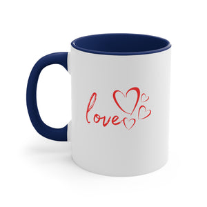 Love Accent Coffee Mug, 11oz