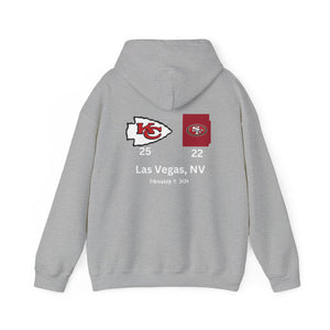 SUPER BOWL LVIII KC CHAMPS Unisex Heavy Blend™ Hooded Sweatshirt