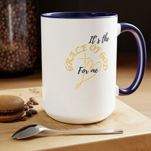 Load image into Gallery viewer, Grace of God Two-Tone Coffee Mugs, 15oz