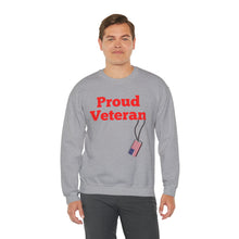 Load image into Gallery viewer, Proud Veteran Crewneck Sweatshirt