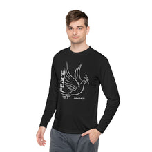 Load image into Gallery viewer, Peace Dove Long Sleeve Tee — John 14:27 Inspirational Christian Shirt