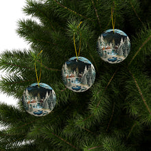 Load image into Gallery viewer, Christmas Ornaments - Snow and Trees Ceramic Ornaments (1pc, 3pcs, 5pcs, 10pcs)