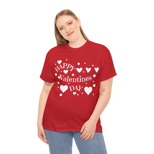 Happy Valentines Day Unisex Heavy Cotton Tee