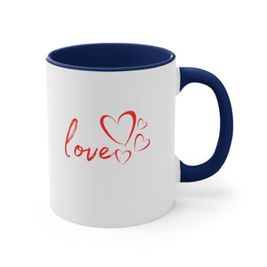 Love Accent Coffee Mug, 11oz